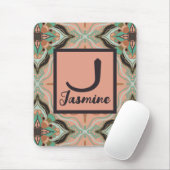 Marokkanischer Rosa-Minze-Flora Mousepad (Mit Mouse)