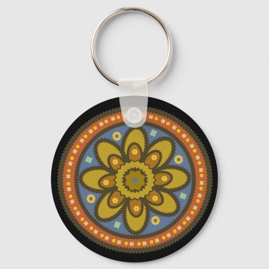 marokkanischer Schlüsselanhänger der Blume (Vorderseite)