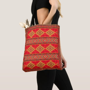 Marokkanischer Sonnenaufgang: Geometric Boho Elega Tasche