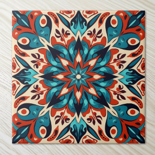 Marokkanischer Stil Mandala Mittelmeer Fliese