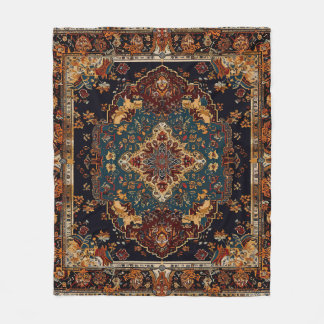 Marokkanischer Stil Rot Blau Fleecedecke