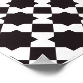 Marokkanischer Tagine-Topf mit geometrischem Muste Poster (Ecke)