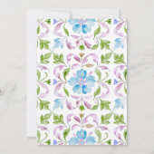 marokkanischer Teekessel Watercolor boho Brautpart Einladung (Rückseite)