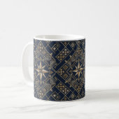 Marokkanischer Teppich Compass Star Kaffeetasse (Vorderseite Links)