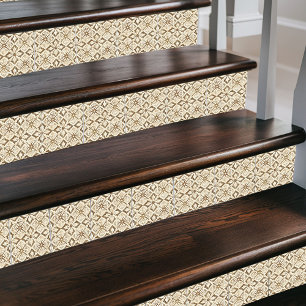 Marokkanischer Teppich Mittelmeer Beige & Elfenbei Fliese