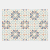 Marokkanischer Tile - 3 Farben Geschenkpapier Set (Vorderseite 2)