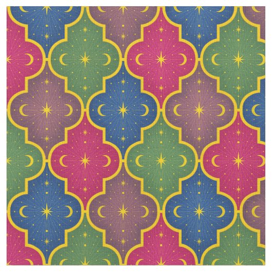 Marokkanischer Tile (kleiner Maßstab) Stoff (Nahaufnahme)