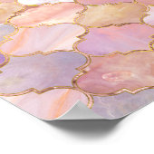 Marokkanischer Trellis Pastel Mineralien Poster (Ecke)