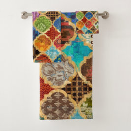 marokkanischer türkischer Stil Badhandtuch Set