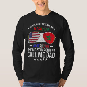 Marokkanischer Vater Marokko Vatertag Papa Marokka T-Shirt