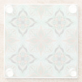 Marokkanischer Vintager Blumenkachel Untersetzer (Rückseite)