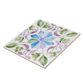 Marokkanischer Wasserfarben-Boho Fliese (Seite)