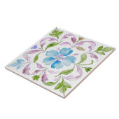 Marokkanischer Wasserfarben-Boho Fliese (Seite)