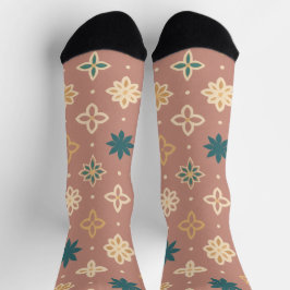 Marokkanischer Whisper - Eleganter geometrischer S Socken