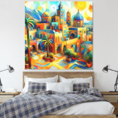 Marokkanischer Zauber in der Kunst: Aousserd Leinwanddruck (Insitu (Schlafzimmer))