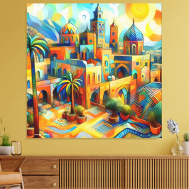 Marokkanischer Zauber in der Kunst: Aousserd Leinwanddruck