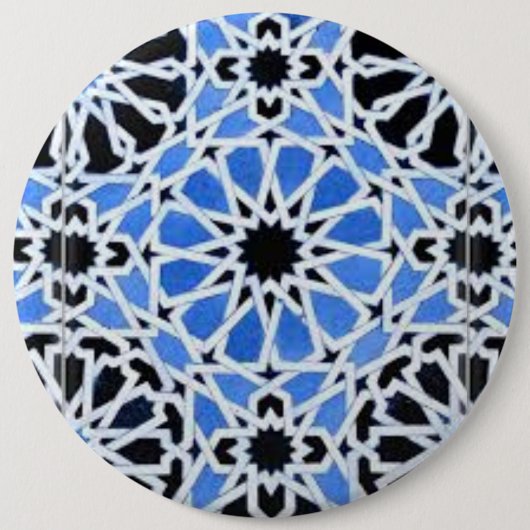 Marokkanischer Zellij-Button Button (Vorderseite)