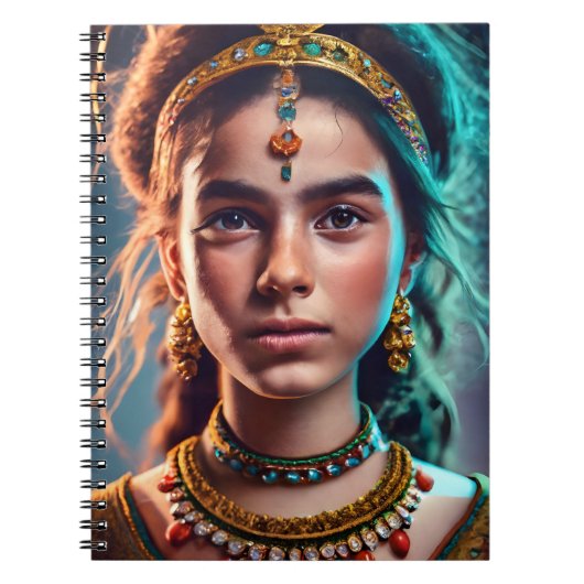 Marokkanisches Amazigh-Mädchen Notizblock (Vorderseite)