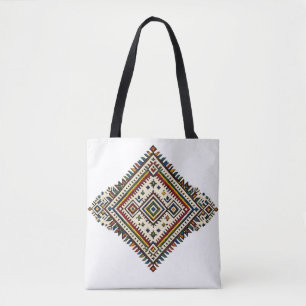 Marokkanisches Amazigh-Stickerei-Geometrisches Mus Tasche