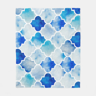 Marokkanisches Aquarell: Handgezeichnet Nahtlos Fleecedecke