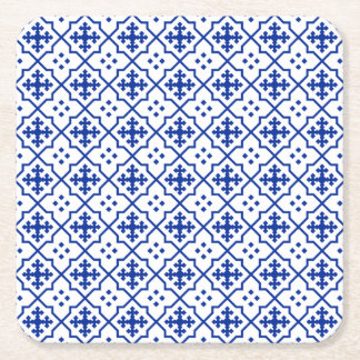 Marokkanisches Blau Rechteckiger Pappuntersetzer