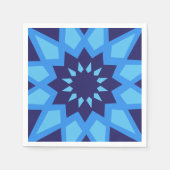 Marokkanisches Blaubuch Napkins Serviette (Vorderseite)