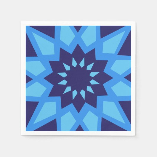 Marokkanisches Blaubuch Napkins Serviette (Vorderseite)