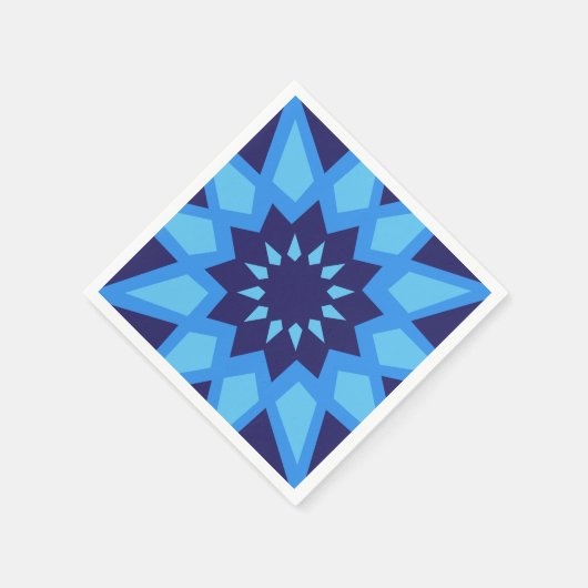 Marokkanisches Blaubuch Napkins Serviette (Ecke)