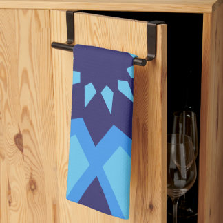 Marokkanisches blaues Küchentuch mit Muster