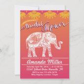 Marokkanisches Brautparty - Indische Inspiration Einladung (Vorderseite)