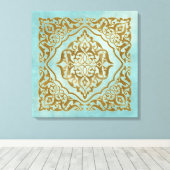 Marokkanisches Design - Canvas Print Leinwanddruck (Insitu (Holzboden))