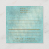 Marokkanisches Design - Visitenkarte (Rückseite)