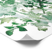Marokkanisches Dorf Watercolor Boho Poster (Ecke)
