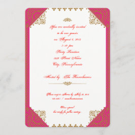 Marokkanisches Ethnisches Thema Geburtstag Einladu Einladung