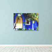 marokkanisches Fenster Leinwanddruck (Insitu (Holzboden))