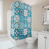 marokkanisches Flachmuster Duschvorhang (Beispiel)
