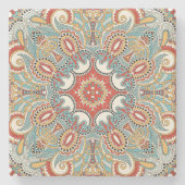 marokkanisches Flachmuster Steinuntersetzer (Vorderseite)