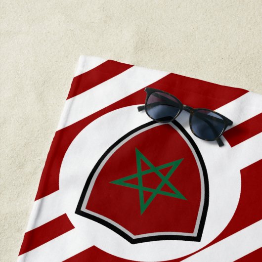 Marokkanisches Flaggenhandtuch Strandtuch (Beispiel)