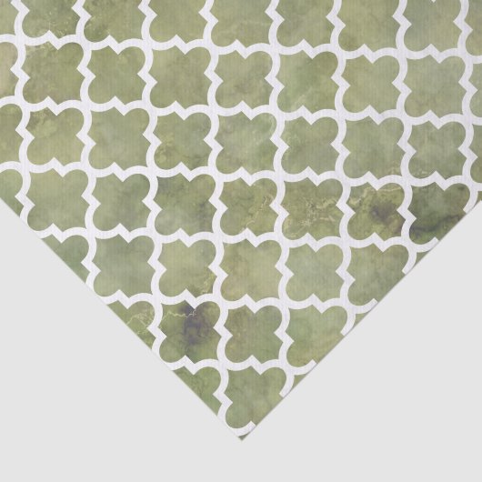 Marokkanisches Fliesen-Gitter Patterm auf Seidenpapier (Ausschnitt)