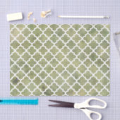 Marokkanisches Fliesen-Gitter Patterm auf Seidenpapier (Handwerk)