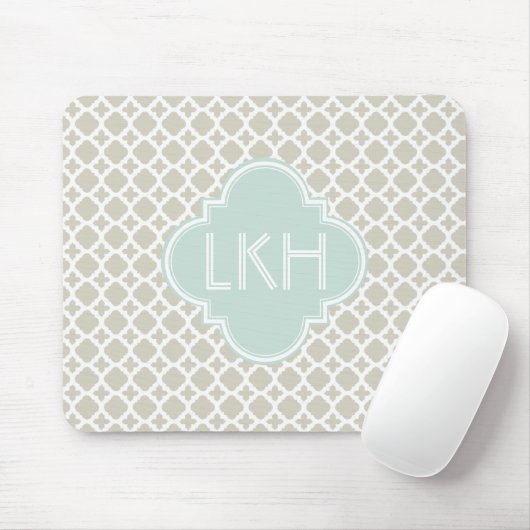 MAROKKANISCHES FLIESEN-MONOGRAMM MOUSEPAD (Mit Mouse)