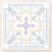 marokkanisches Fliesenmuster #2 Glasuntersetzer (Rückseite)