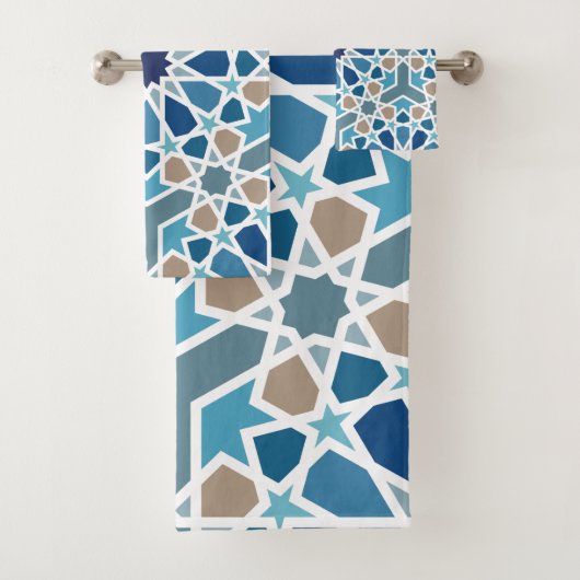 marokkanisches Fliesenmuster Badhandtuch Set (Insitu)