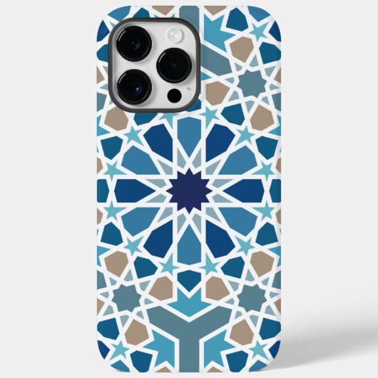 marokkanisches Fliesenmuster Case-Mate iPhone Hülle (Rückseite)