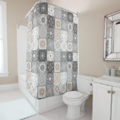 marokkanisches Fliesenmuster Duschvorhang (Beispiel)