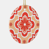 marokkanisches Fliesenmuster - Farbtöne von Korall Keramikornament (Rechts)