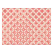 marokkanisches Fliesenmuster - Farbtöne von Korall Tischdecke (Vorderseite (Horizontal))