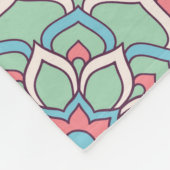 marokkanisches Fliesenmuster Fleecedecke (Ecke)