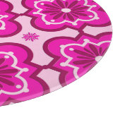Marokkanisches Fliesenmuster - Fuchsia Pink Schneidebrett (Ecke)
