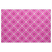 Marokkanisches Fliesenmuster - Fuchsien-Rosa Stoff (Fat Quarter (45,7 x 55,9 cm))